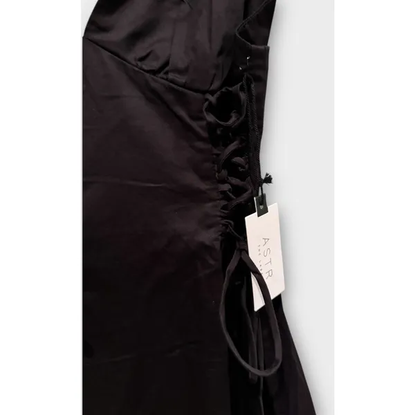 NWT ASTR the Label Lace-Up Cotton Poplin Midi Dress Size Small - Image 8