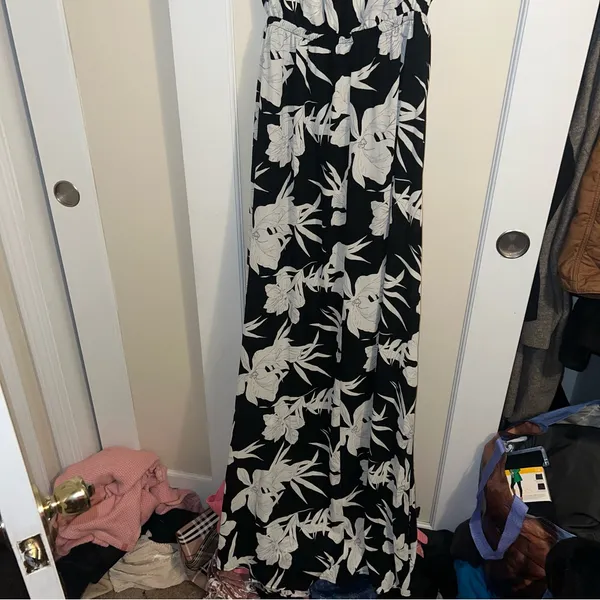 Show me Your Mumu Heather Halter Maxi Dress in Lily Collins - Image 7