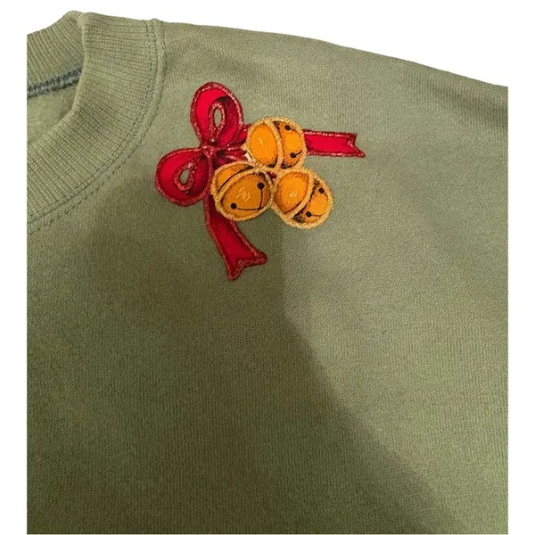 Lee Ugly Christmas Sweatshirt | Vintage "Peace on Earth" Lion & Lamb | Size XL - Image 7