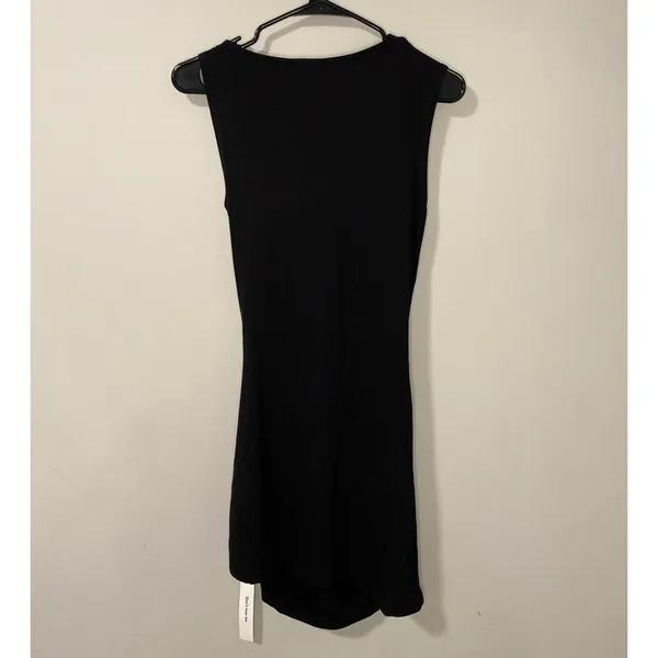 NWT Reformation Anastasia Knit Mini Dress Black Size Small - Image 4
