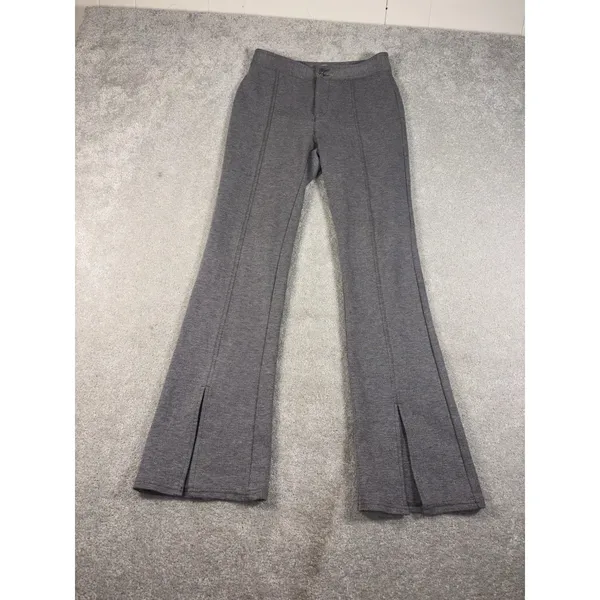 Maeve by Anthropologie‎ Women US Sz 2 Seamed Flare Pants Ankle Grey Tweed Office - Image 2