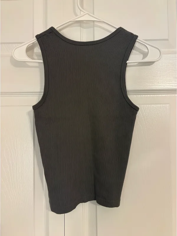 Brandy Melville Dark Grey Tank - Image 2