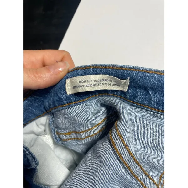 Universal Thread‎ 90s Straight Jeans Women 00 Blue High Rise Button Fly Stretch - Image 7