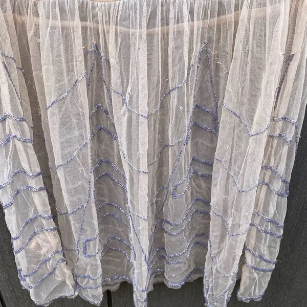 Free People Beaded Sheer Dress AS‎ IS - Image 6