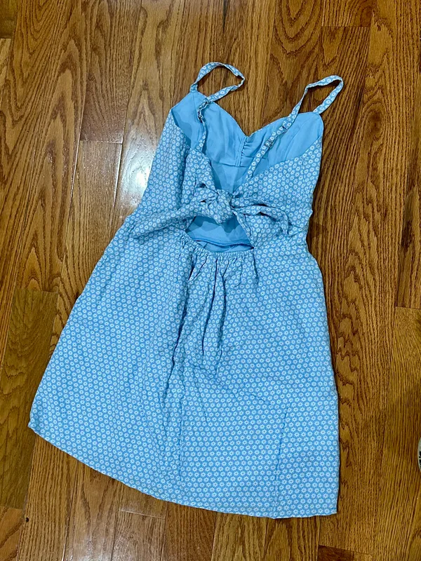 Hollister NWT Blue Floral Mini Dress XS - Image 3