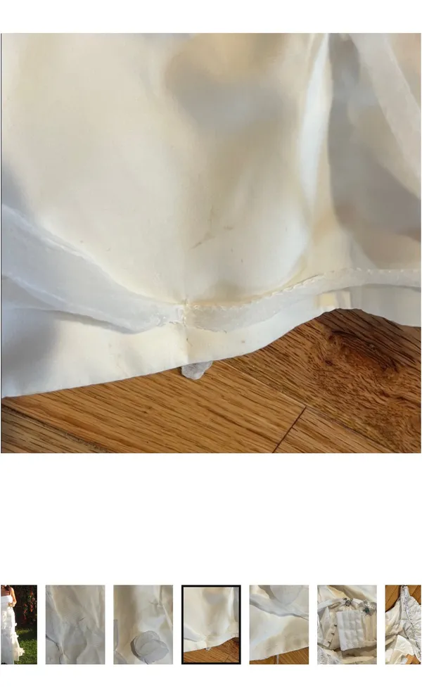 Rotate Strapless Floral Applique Mid Dress - Image 5