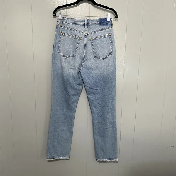 NWT Abercrombie & Fitch Curve Love The 90s Slim Straight Jeans 27/4 Short - Image 5
