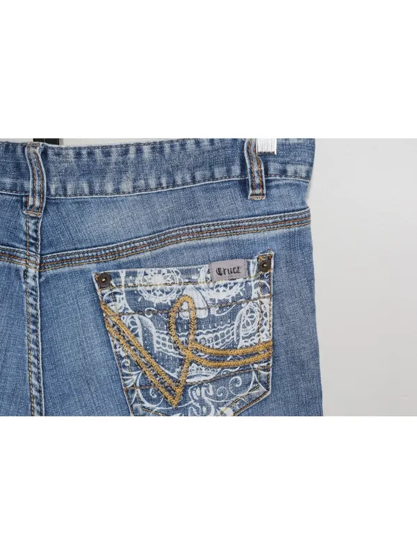 Cruel Denim Blake Jeans Size 11 Long Light Wash Embroidered Pocket Bootcut - Image 7