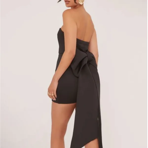 EGO strapless bow mini dress - Image 2