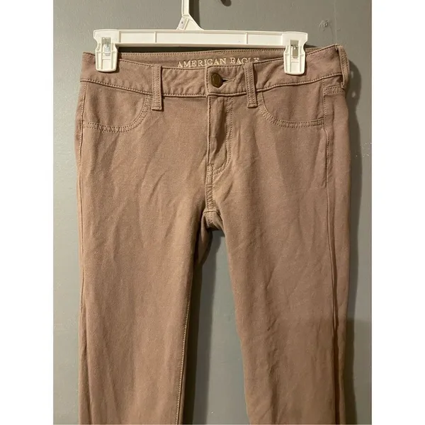 American Eagle Jeans Women's Pink Light Wash Stretch Jegging Size 2 - Image 3