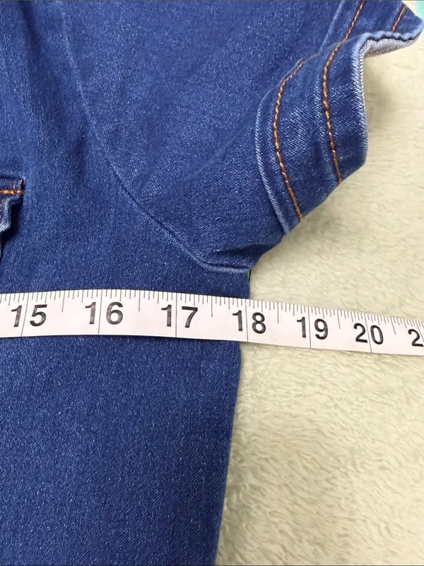 Navy Blue Denim Mini Dress with Front Zip - Image 12
