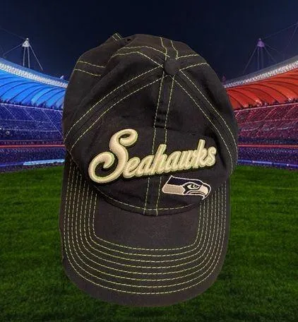 New Era Womens Seahawks Baseball Hat- Adjustable Back - Image 2