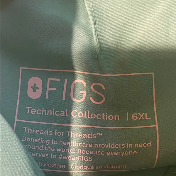 Womens New Figs High Waisted Zamora Yoga Jogger Scrub Pant Surgical Green 6XLR - Image 7