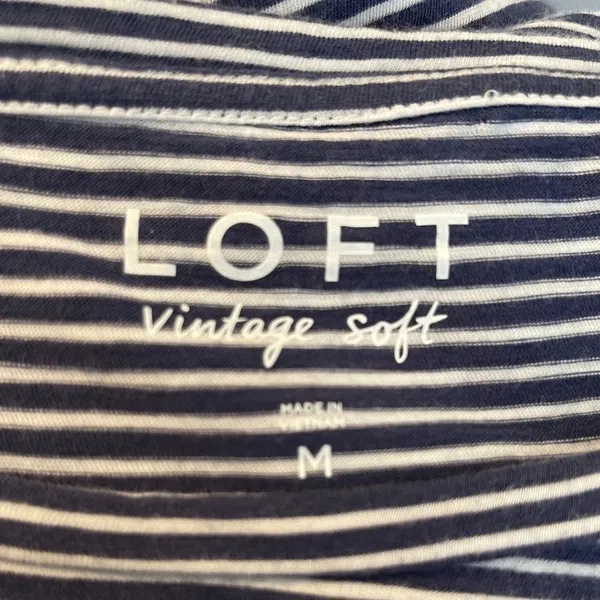 LOFT Vintage‎ Soft Striped Top - Image 3