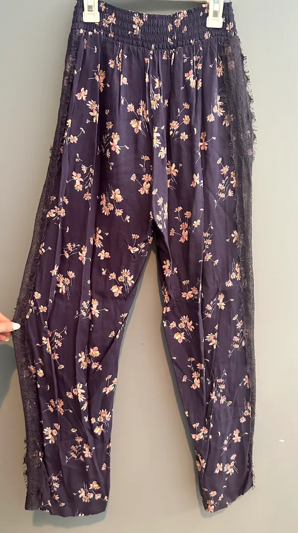 Flowy Floral Pants Multi - Image 3