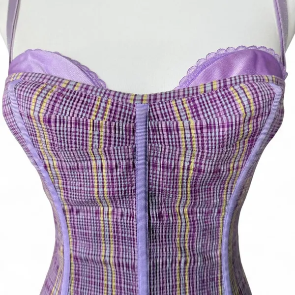 Y2K Vintage Victoria’s Secret Plaid Corset - Image 2