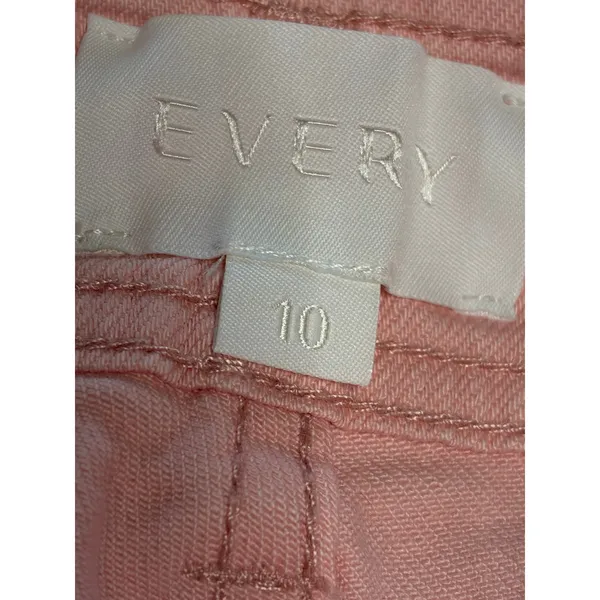 Every Pink Wide Leg Crop Denim Jean Pant size 10 - Image 7