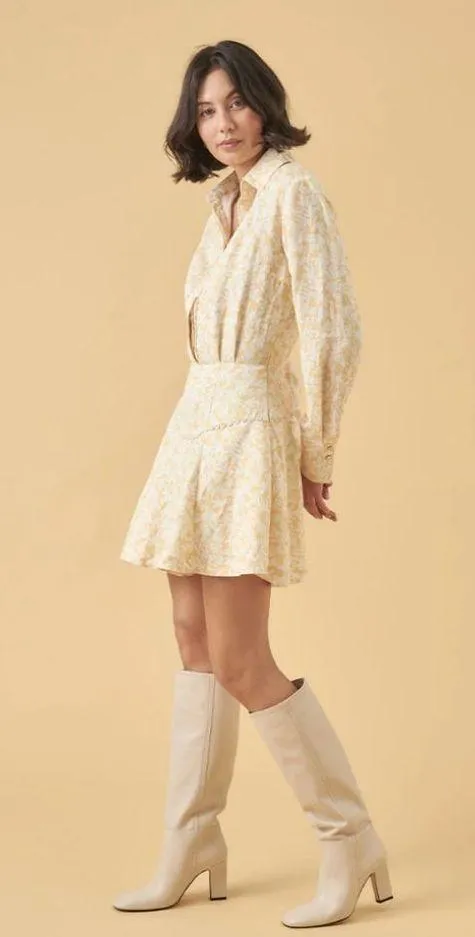 Mon Renn Banks Print Mini Dress - Banks Print - Image 3
