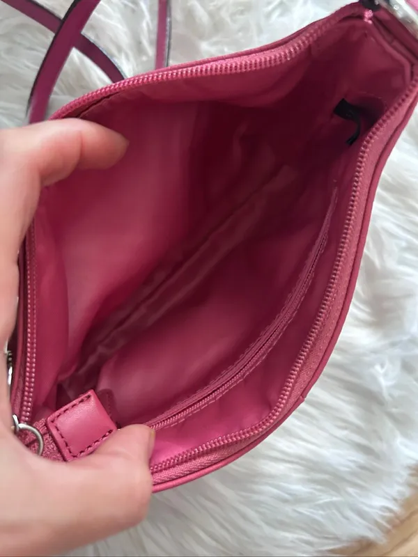 Coach Ashley Pleated Crossbody Swingpack Watermelon Light Blush Handbag - Image 4