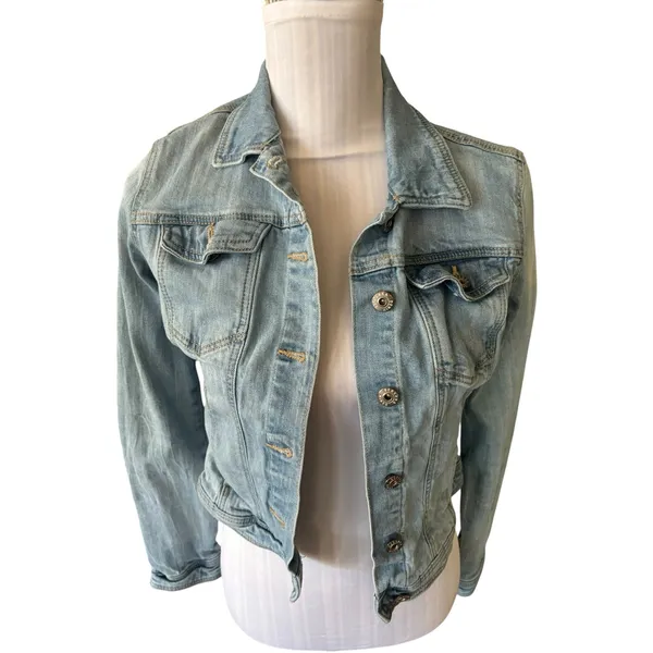 Bershka Denin Collection Jean Jacket Size XS - Image 2