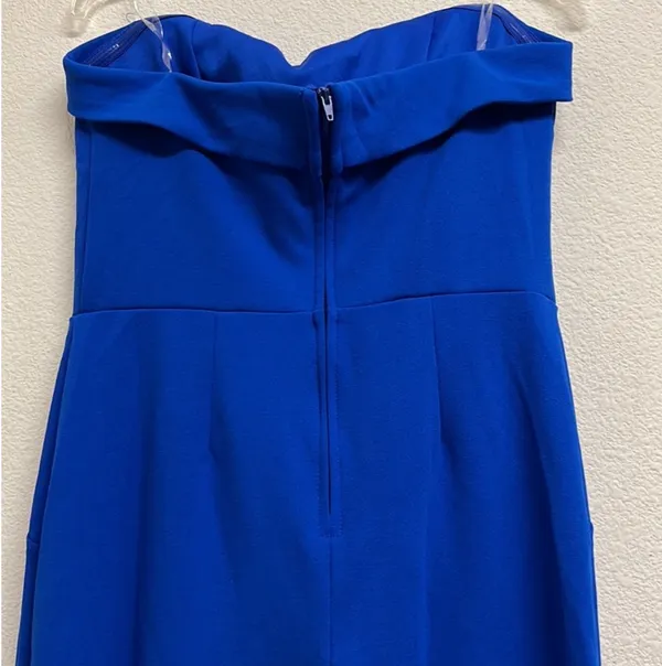 crystal sky dark blue off shoulder pantsuit - Image 5