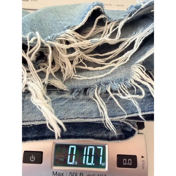 3x1 High‎ Rise Distressed Denim Shorts Button Fly Zac Light Wash Size 26 - Image 11