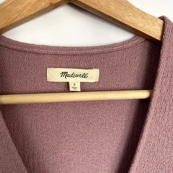 Madewell dusty rose‎ faux wraparound minidress women's size S summer sundress - Image 3