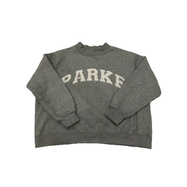 Parke Monochrome Women’s Varsity Mockneck Stormy Sweatshirt XXL SOLD OUT Fleece - Image 2