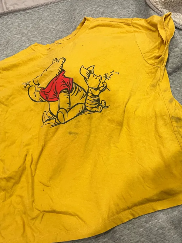 Disney wishing Winnie the Pooh Yellow jrs Graphic Tee - Image 2