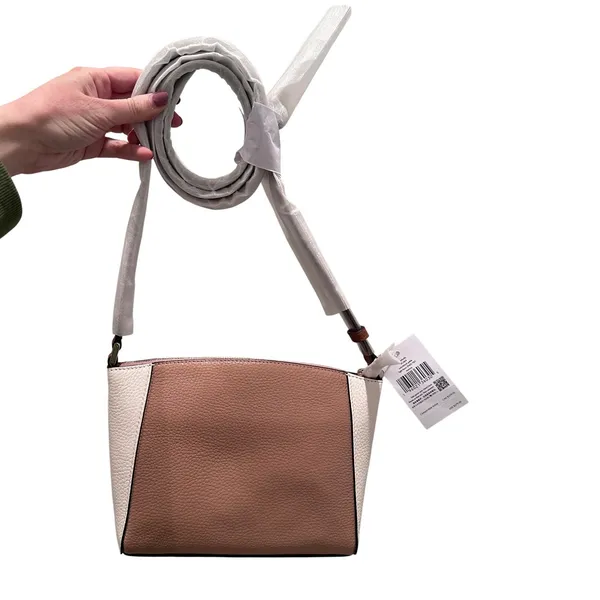 NWT Kate Spade Monica Small Crossbody Bag Purse Pebbled‎ Leather Light Fawn - Image 3