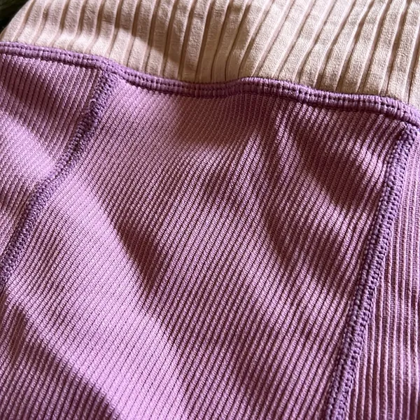 For Love & Lemons Purple Biker Shorts - Image 5
