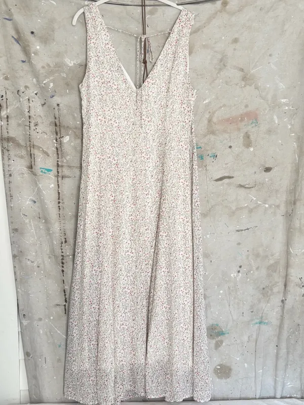Lulus Your Only Darling Ivory Floral Print Sleeveless Midi Dress - Image 7