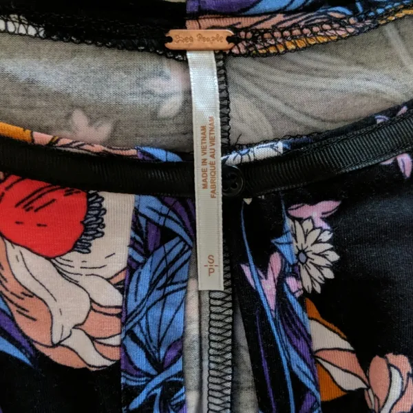 {Free People} Floral Keepin' On Top Size Small - Image 8