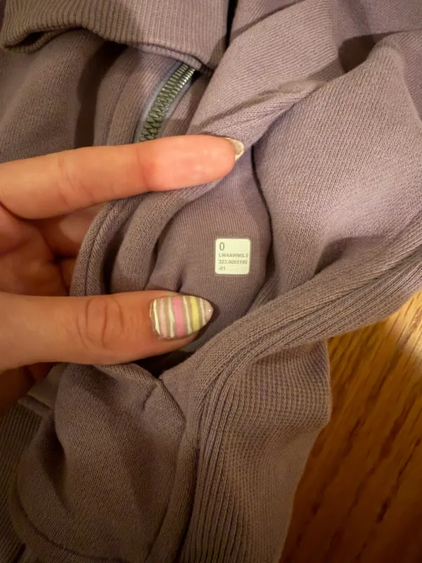 Purple Lululemon Full-Length Scuba Sweatshirt  - Image 4