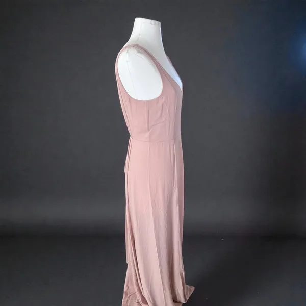 Show Me Your Mumu Jenn Maxi Dress – Neutral Mauve Chiffon Blush– Size XL – NWT - Image 4