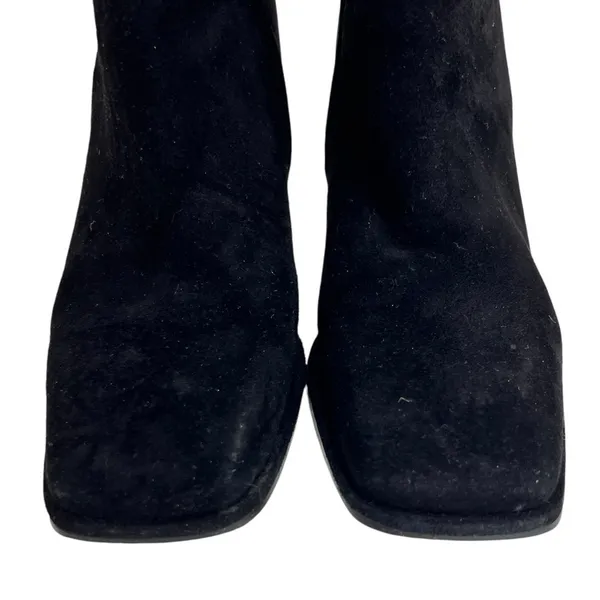 Sam Edelman Irie Black Suede Square Toe Heeled Bootie - Image 4