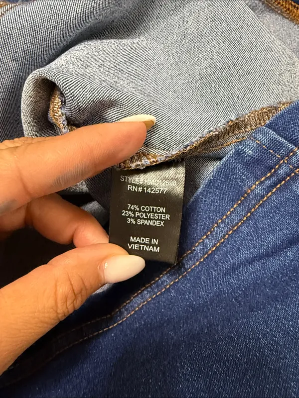 Navy Blue Denim Mini Dress with Front Zip - Image 14