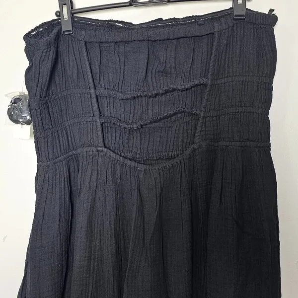 ANTHROPOLOGIE Celandine Strapless Smocked DW Maxi Dress /Black/ Size L -98212269 - Image 8