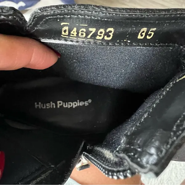 Hush Puppies Black Studded Ankle Boots - Image 12