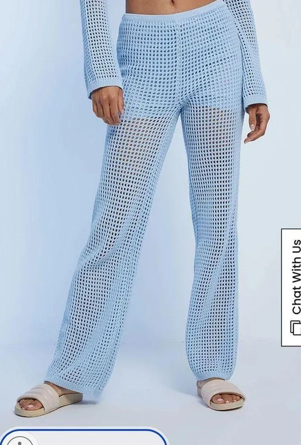 LA Hearts blue Crochet Pants - Image 6