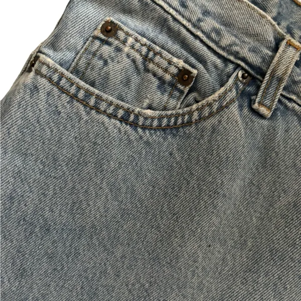 VTG Gap Blue Jeans No. 9 Reverse Fit RVS Sz 10/34 Light Wash High Rise Baggy Fit - Image 6