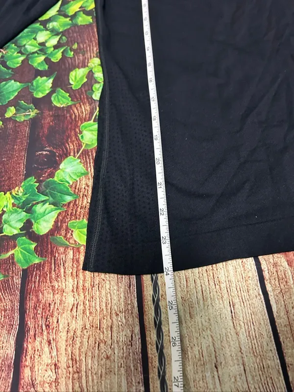 Figs Seamless Long Sleeve Black Crew Neck Shirt Size L - Image 4