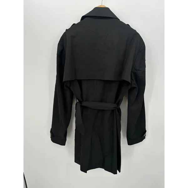 Orolay Womens Double-Breasted Trench Coat Size XL Black Belted Casual Outdoors‎ - Image 2