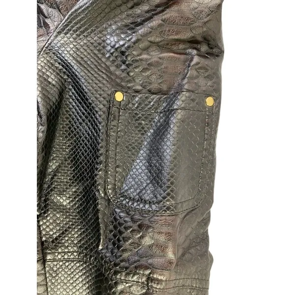 Braetan. Women's Brown Animal Print Jacket - Image 4