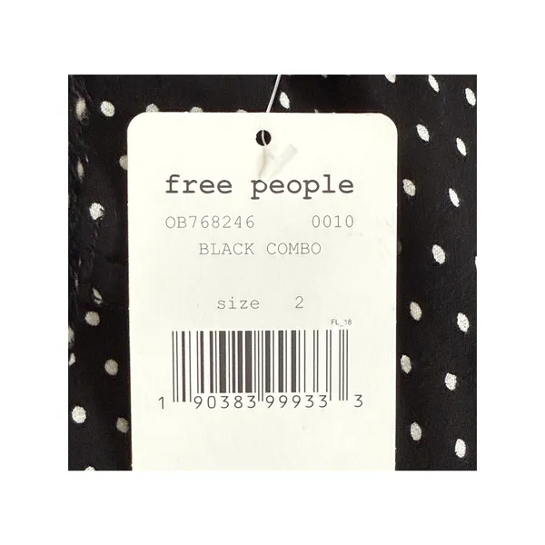 NWT Free People Magdalene High Waist Polka Dot Rayon Shorts Pocket 2 Black White - Image 10