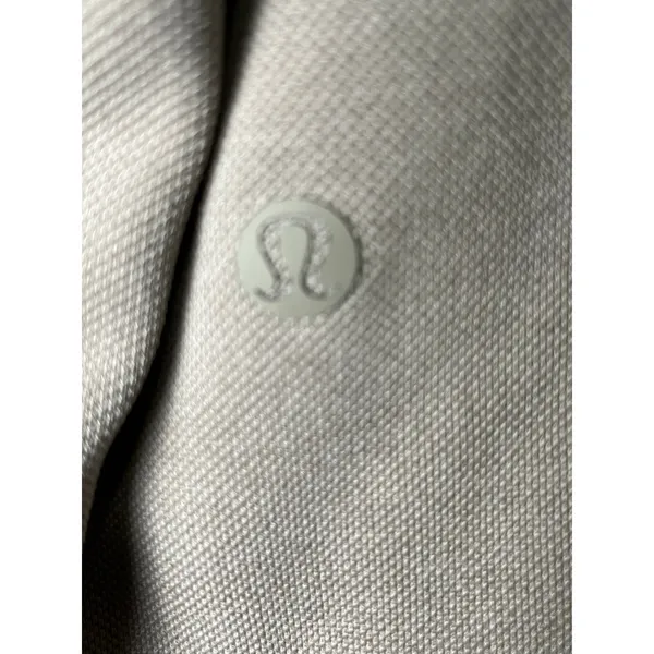 Lululemon Softstreme Pique Oversized Long-Sleeve Polo Shirt Warm Ash Grey Small - Image 5