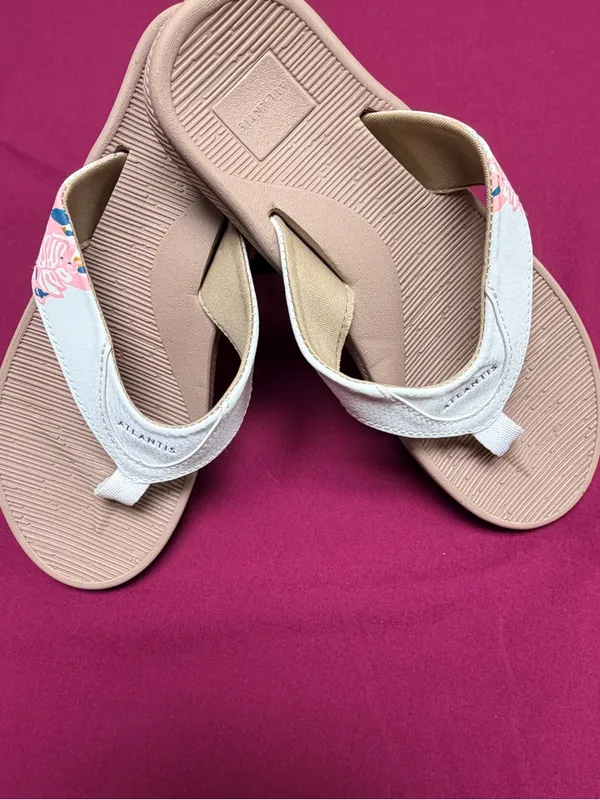 Women's Atlantis Bahamas Floral-Trim Flip Flop Sandals - Image 3