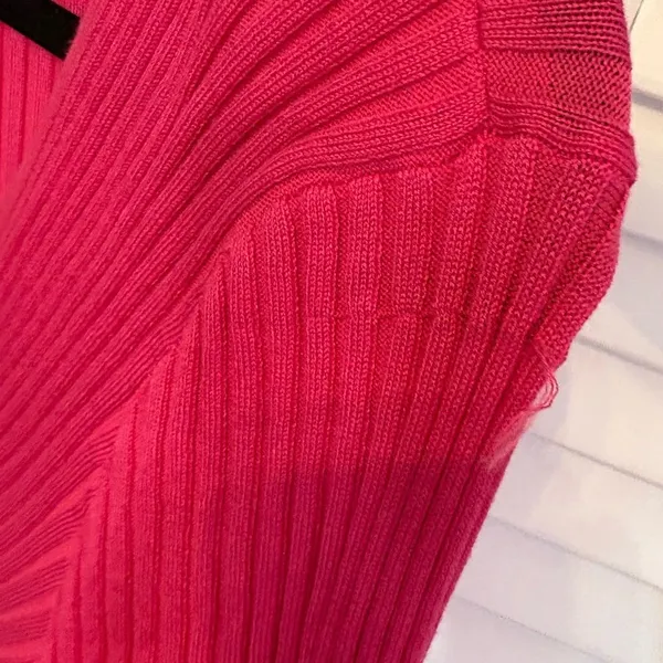 Cato Pink‎ Ribbed Sweater Dress Size Medium - Image 6
