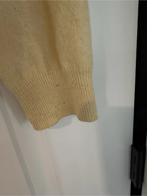 Vintage Talbots Lambwool Sweater Yellow Size M - Image 5