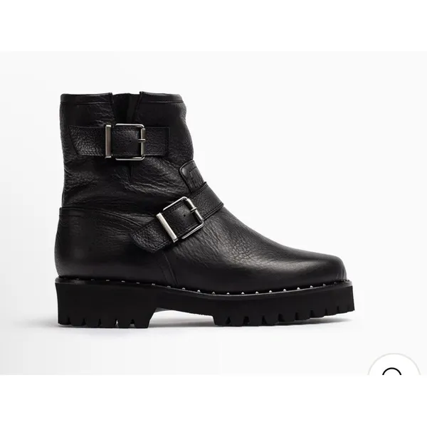 Jon Josef Biker Fur Moto Boot Regular price $297.00 Black Size 41 9.5 US - Image 9